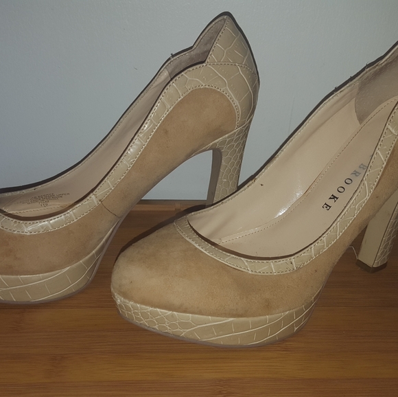 Adurey Brooke platform leather suede high heel - Picture 2 of 7